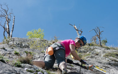 Mit Freunden am Leite Klettersteig