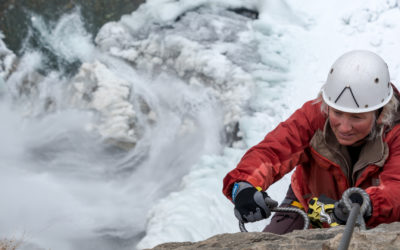 Bizarre Eiswelt am Stuibenfall