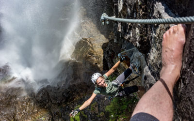 Jubiläumsklettersteig Lehner Wasserfall